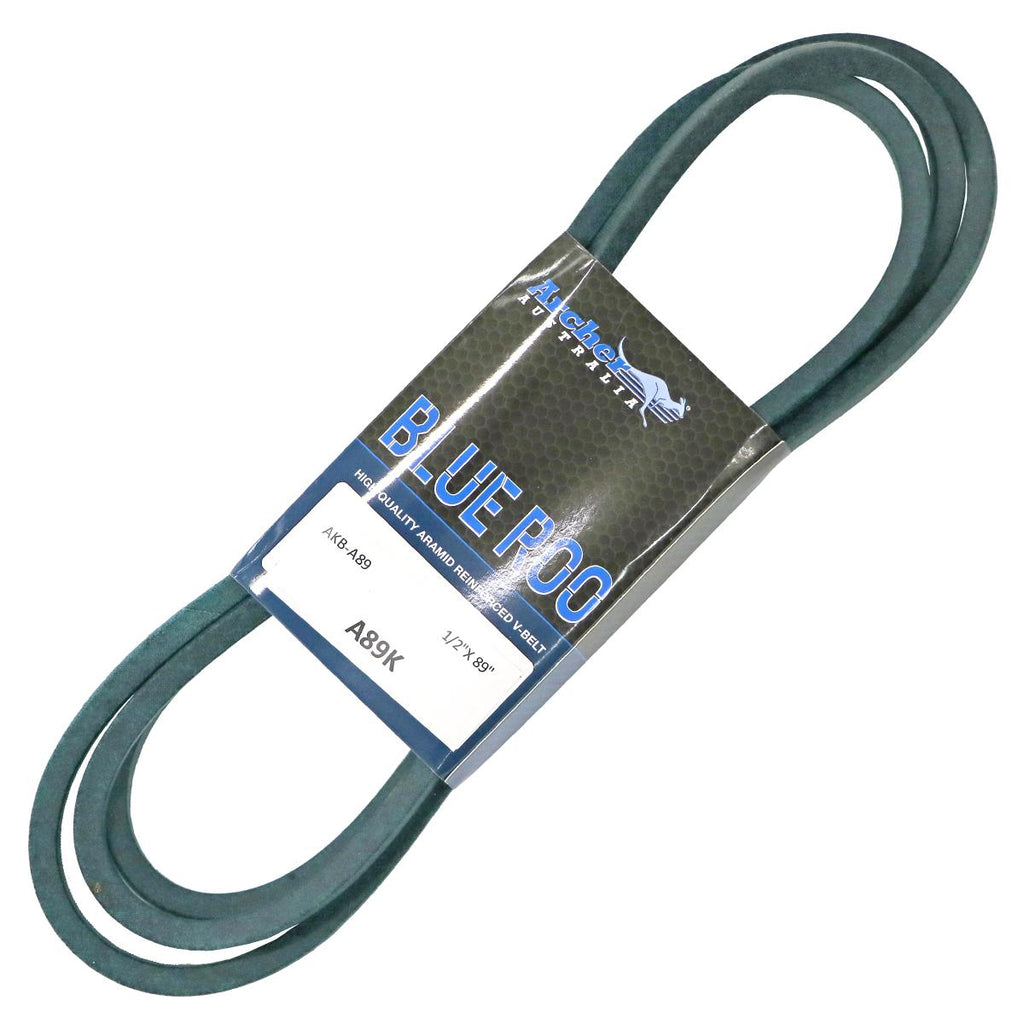 PowerMowers provides professional lawn & garden products that prioritises cutting-edge performance & user-safety. Blue Roo Kevlar V-Belt AKB-A89
