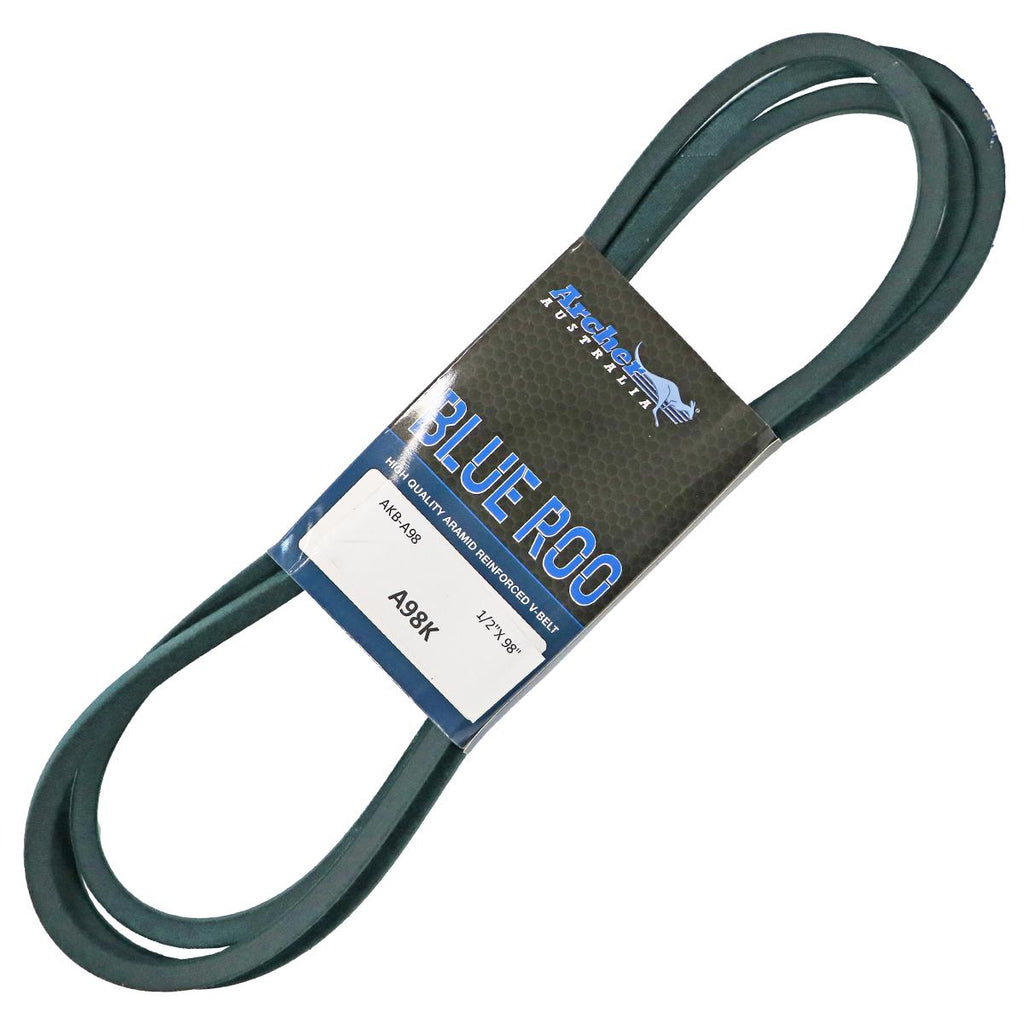 PowerMowers provides professional lawn & garden products that prioritises cutting-edge performance & user-safety. Blue Roo Kevlar V-Belt AKB-A98