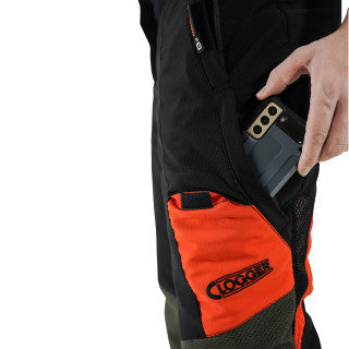Clogger Zero Gen2 Light and Cool Men's Chainsaw Pants - Black-Red
