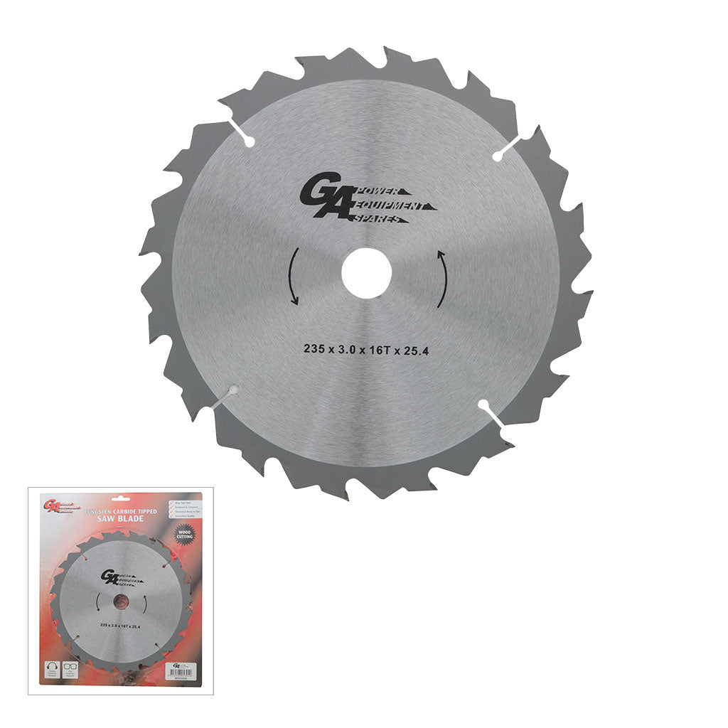 PowerMowers provides professional lawn & garden products that prioritises cutting-edge performance & user-safety. GA/Universal Tungsten Carbide Tip Brush Cutter/ Clearing Saw Blade 9" BRS5936