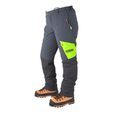 Load image into Gallery viewer, Clogger Zero Ultra Women's Premium Chainsaw Pants - Grey/Green