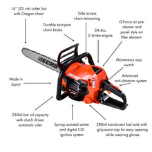 Load image into Gallery viewer, Echo CS-3510ES 34.4cc Rear-Handle Chainsaw - 14&quot; Bar