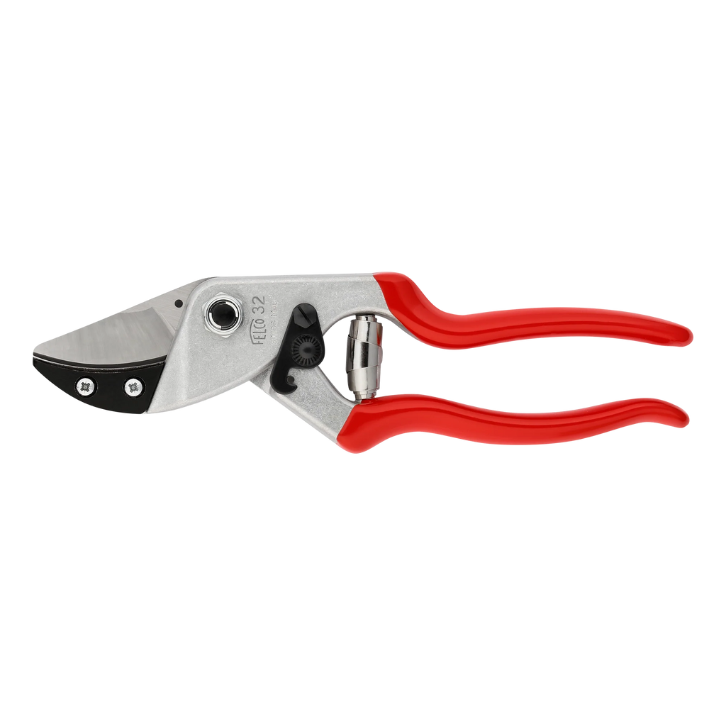 Felco 32 Hardwood Curved Brass Anvil Pruner Shear Secateurs