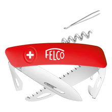 Load image into Gallery viewer, Felco 505 10-Function Swiss Pocket Knife, Corkscrew and Saw