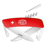 Felco 505 10-Function Swiss Pocket Knife, Corkscrew and Saw