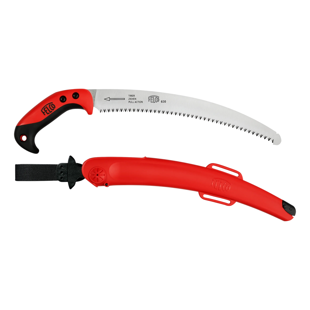 Felco 630 Folding Pull-Stroke Pruning Saw and Scabbard - 33cm Curved Blade