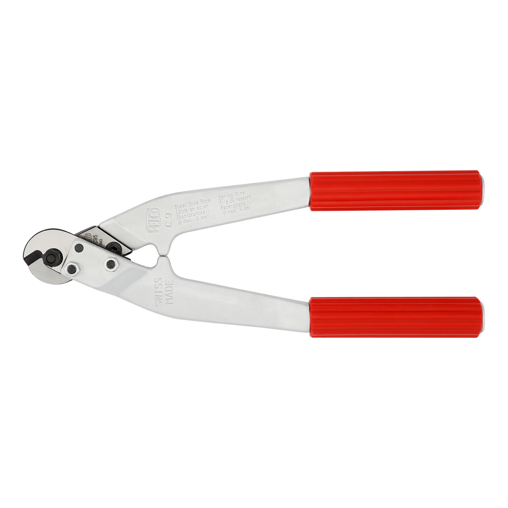 Felco C9 Heavy-Duty Two-Handed 9mm Steel Cable/Wire Cutters