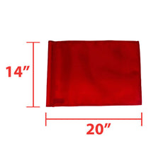 Load image into Gallery viewer, PowerMowers provides professional lawn &amp; garden products that prioritises cutting-edge performance &amp; user-safety. Flags 400 Denier Tube Style (Red) BG1005RET