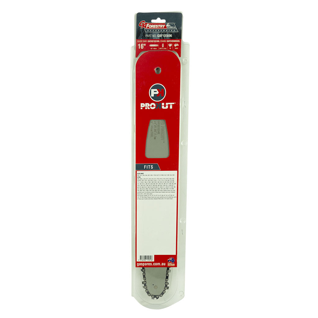 PROKUT/GA/OREGON/Oleo-Mac/STIHL GAF105692/E1900/MS210 Prokut Bar & Chain Combo 12" #24Sn Ad 540389, GAF105692