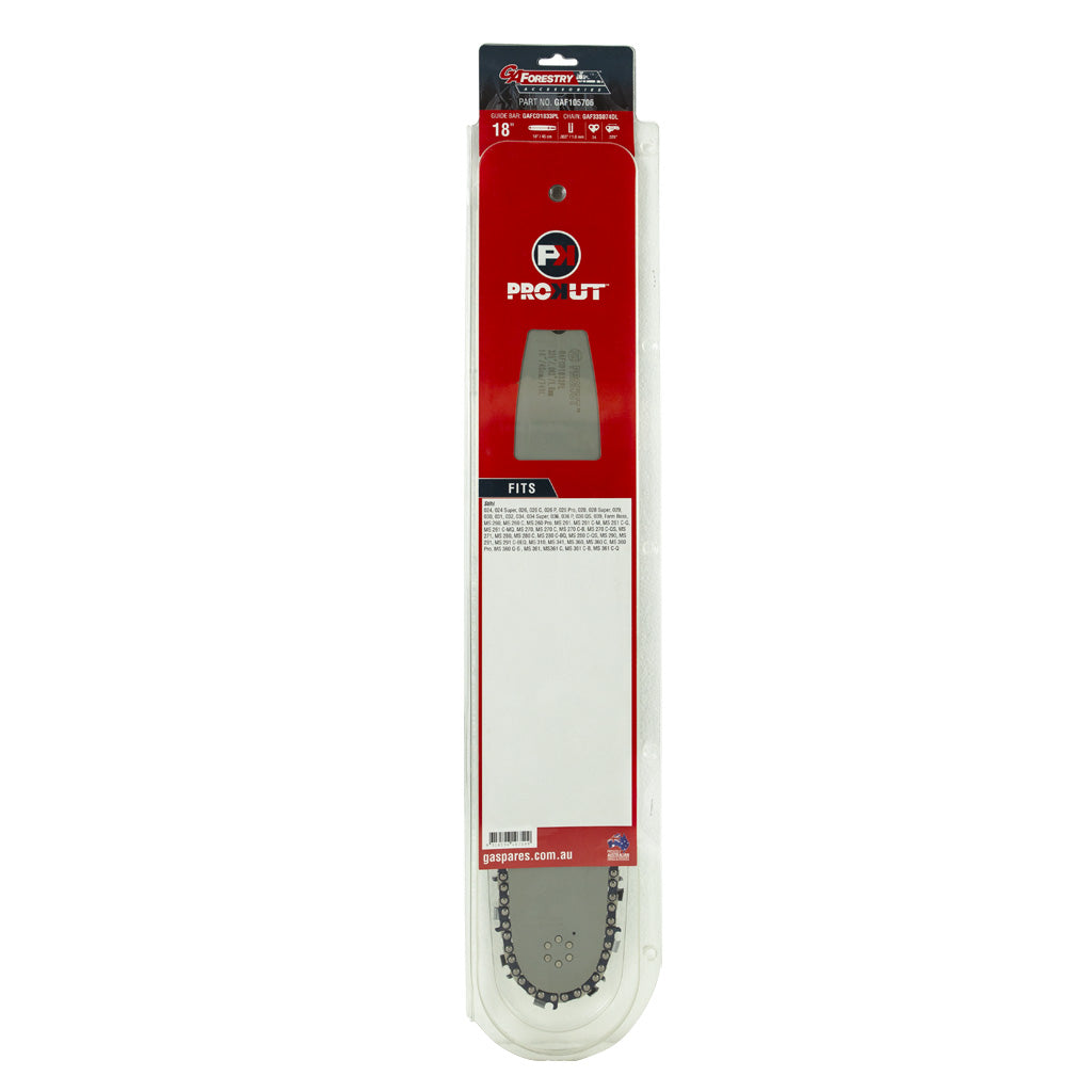 PROKUT/GA/OREGON/STIHL GAF105706/MS361/OMK105706/OMK579776 Prokut Bar & Chain Combo 18" #33S Cd 105706, 579776