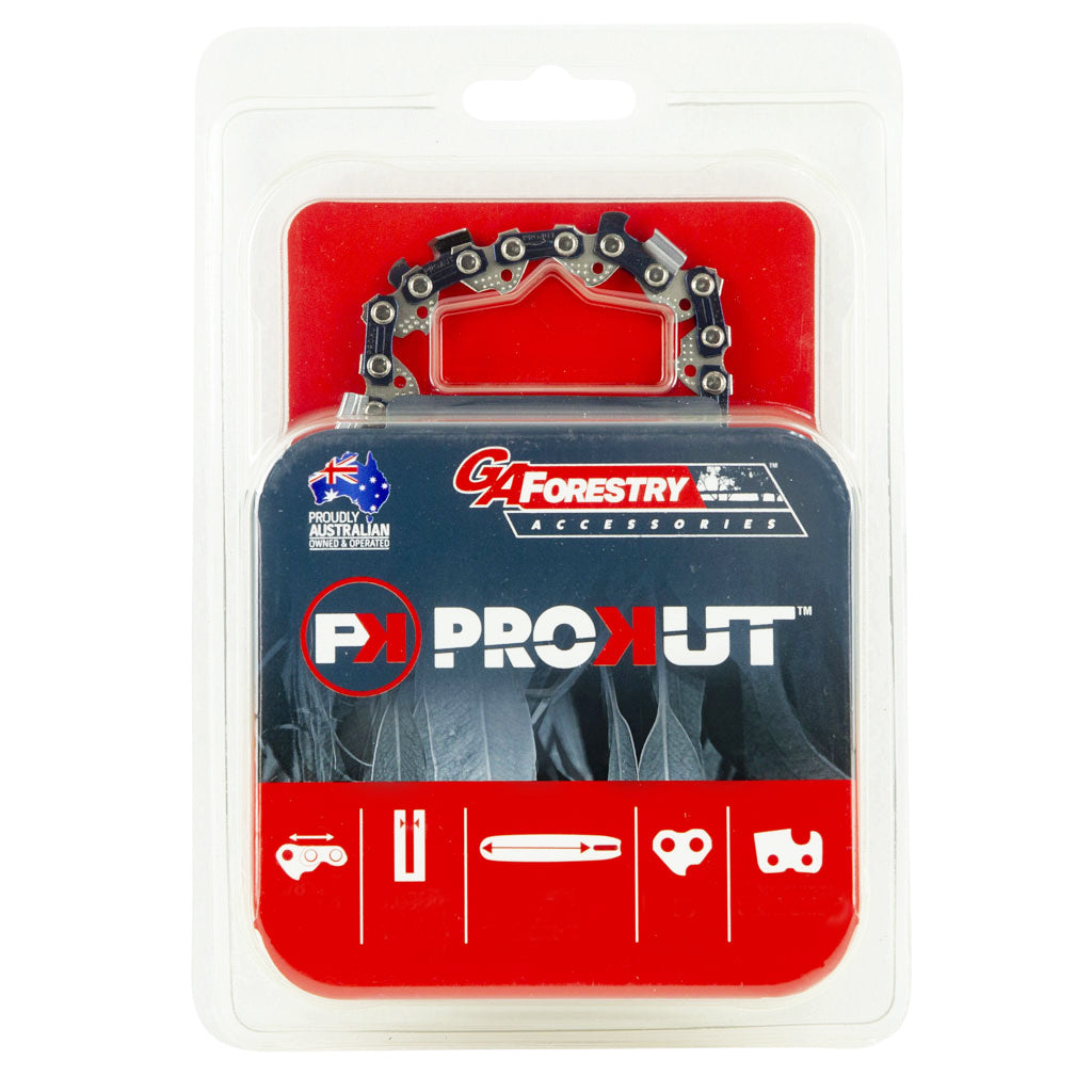 PROKUT/GA/OREGON/McCulloch/MTD/Ryobi EB12ES/EB14ES/EB16ES/SP40/MCC1514 Prokut Loop Of Chainsaw Chain #20S 3/8" Lp Pitch .050" Semi-Chisel 60Dl AC3100-35C, MCC1514
