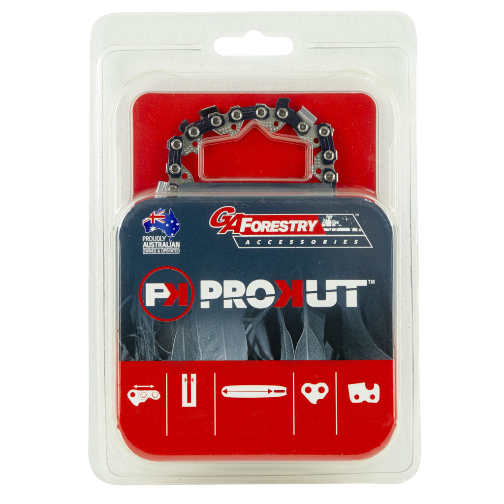 PROKUT/GA/OREGON/Echo/McCulloch/MTD/Oleo-Mac/Ryobi/Shindaiwa/STIHL PPF-225/PPF-280/PPT-265/PPT-266/PPT-280 Prokut Loop Of Chainsaw Chain #24Stn 3/8" Lp Pitch .043" Semi-Chisel Safety 44Dl PP1400-D, AC3100-35C
