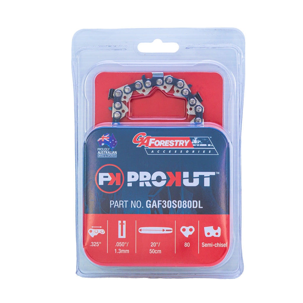 PROKUT/GA/OREGON Prokut Loop Of Chainsaw Chain 30S .325 Pitch .050 80Dl F30S080DL