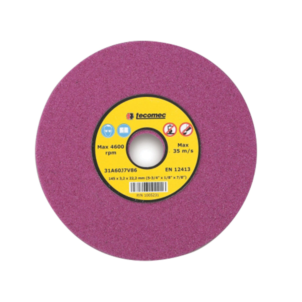 GA/PROKUT/Tecomec/OREGON GAF32662/V86/GAF420/GAF520/GAF620 Grinding Wheel For 3/4 Suits 145Mm O.D X 22.2Mm I.D X 8Mm 106540, 32653