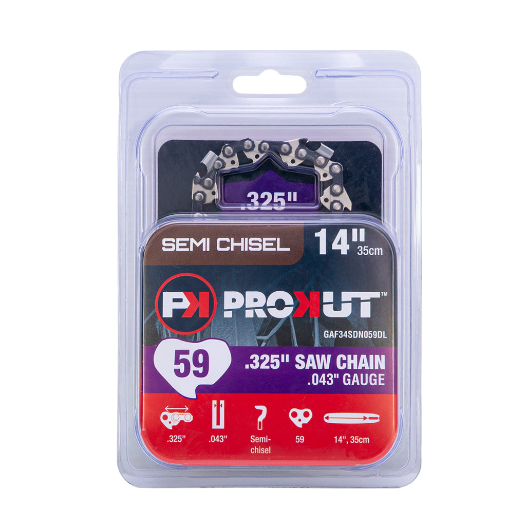 PROKUT/GA/Husqvarna SP21G Prokut Loop Of Chainsaw Chain #34Sdn .325" Mini Pitch .043" Semi Chisel 59Dl F34SDN059DL