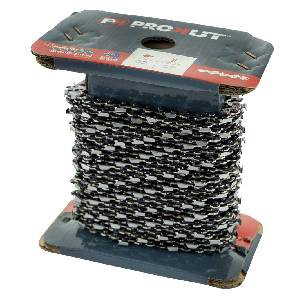 PROKUT Chainsaw Chain 50cc-100cc 3/8" Pitch .050" Gauge, 410 Drive Links, GAF40S025R, Archer SC-A-S-050