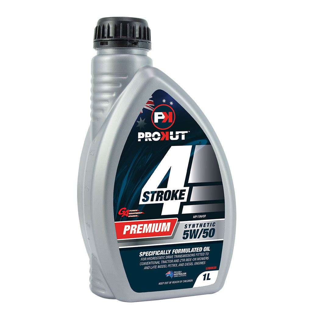PowerMowers provides professional lawn & garden products that prioritises cutting-edge performance & user-safety. PROKUT/GA 5W50 Synthetic 4-Stroke Engine Oil 1L, GA LUB6625