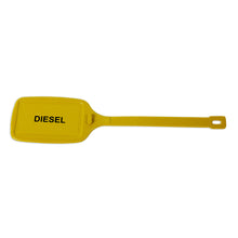 Load image into Gallery viewer, PowerMowers provides professional lawn &amp; garden products that prioritises cutting-edge performance &amp; user-safety. GA Fuel Container Identification Tags Diesel Plastic Gold (10 Pack) FUE7779