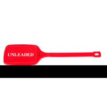 Load image into Gallery viewer, PowerMowers provides professional lawn &amp; garden products that prioritises cutting-edge performance &amp; user-safety. GA Fuel Container Identification Tags Unleaded Plastic Red (10 Pack) FUE7771