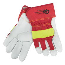 Load image into Gallery viewer, PowerMowers provides professional lawn &amp; garden products that prioritises cutting-edge performance &amp; user-safety. GA Heavy Duty High Visibility Gloves Large GA8109