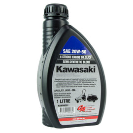 PowerMowers provides professional lawn & garden products that prioritises cutting-edge performance & user-safety. GA Kawasaki Oil SAE 20W50 Semi-Synthetic 4-Stroke Engine 1L KAW99201