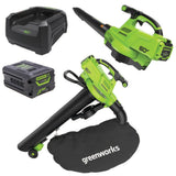 Greenworks 60V Blower Vacuum 4.0Ah Battery & Charger Kit  2409507AU