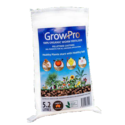 Grow Pro Organic Certified Worm Casting Pellet Pack BULK 5.2L 2800