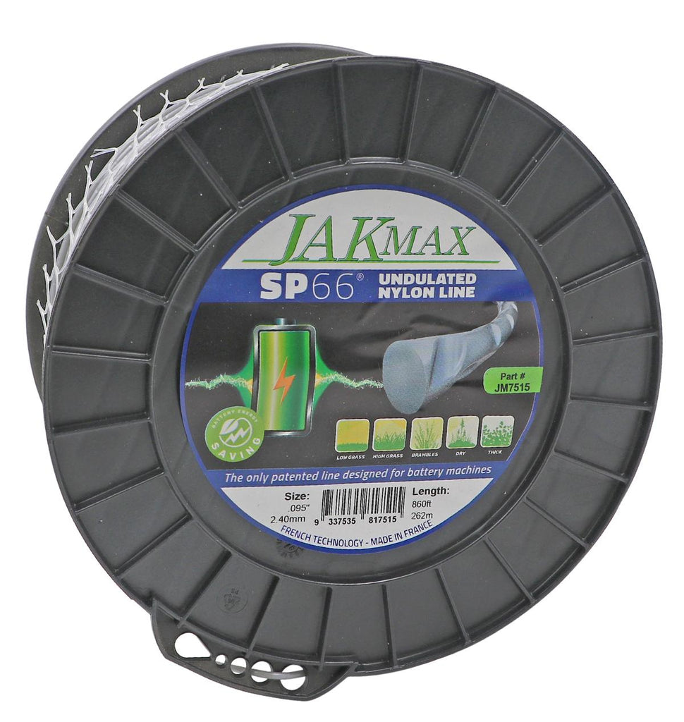JakMax/Stens 3lb Reel .095"/2.40mm SP66 Undulated Nylon Line JM7515