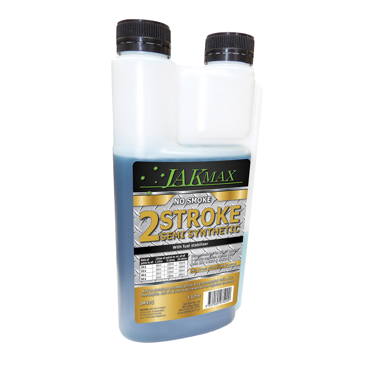 JakMax 2-Stroke Semi-Synthetic Oil 1L