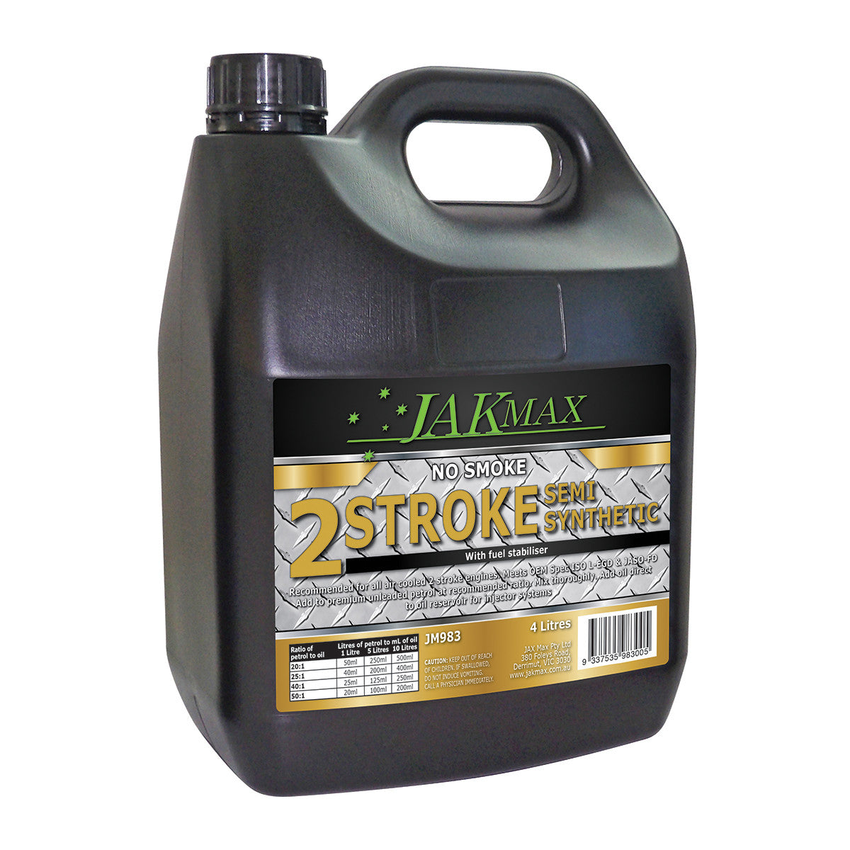 JakMax 2-Stroke Semi-Synthetic Oil 4L