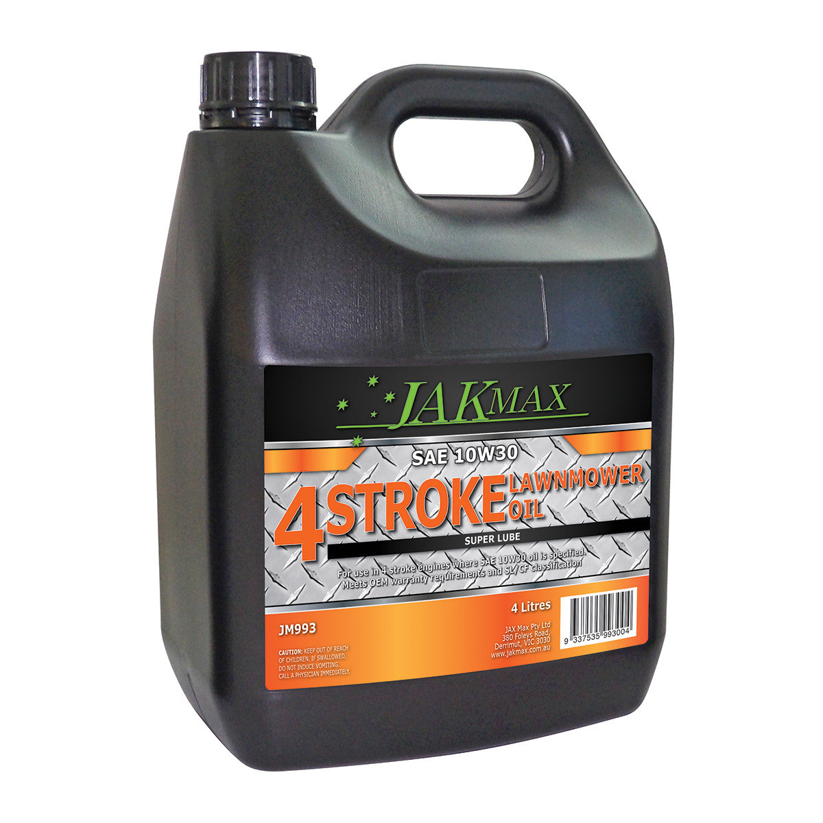 JakMax 4-Stroke SAE 10W30 Multi-Grade Super Lube Oil 4L