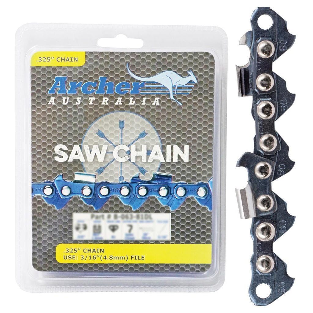 PowerMowers provides professional lawn & garden products that prioritises cutting-edge performance & user-safety. JakMax Chain Loop Full Chisel .325", .050" 74DL FC-B-050-74DL