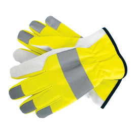 PowerMowers provides professional lawn & garden products that prioritises cutting-edge performance & user-safety. JakMax Hi-Vis Goat Skin Work Glove with Inner Lining JM4000