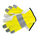 JakMax Hi-Vis Goat Skin Work Glove with Inner Lining JM4000