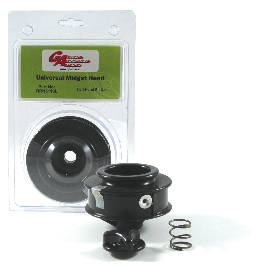 PowerMowers provides professional lawn & garden products that prioritises cutting-edge performance & user-safety. Briggs & Stratton/John Deere MIDGET NYLON HEAD LEFT HAND (NO ARBOUR) BLACK .080 NL  BRN5110L
