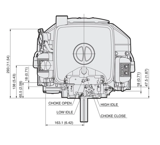 Kawasaki 21.4hp FH721D-KS01-S Commercial V-Twin Horizontal Shaft (1-1/8") Universal \Petrol Engine ENG6364