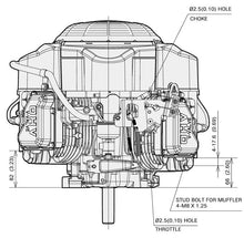 Load image into Gallery viewer, Kawasaki 18hp (603cc) FS600V-FS00-S V-Twin Vertical Shaft (1&quot;) Ride-On Petrol Engine ENG8048