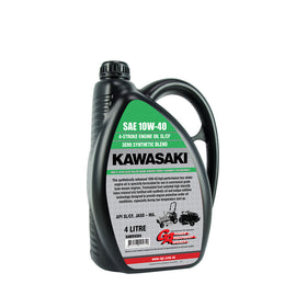 PowerMowers provides professional lawn & garden products that prioritises cutting-edge performance & user-safety. Kawasaki Oil 10W40 Semi-Synthetic 4L, GA SKU: KAW99304