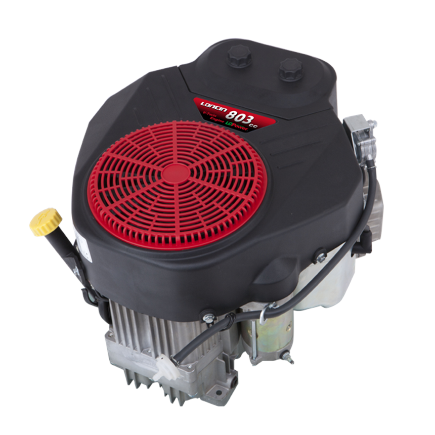 Loncin 802CC V-Twin 1-1/8" (28.6mm) Vertical Shaft Engine with Muffler LC2P82F-2