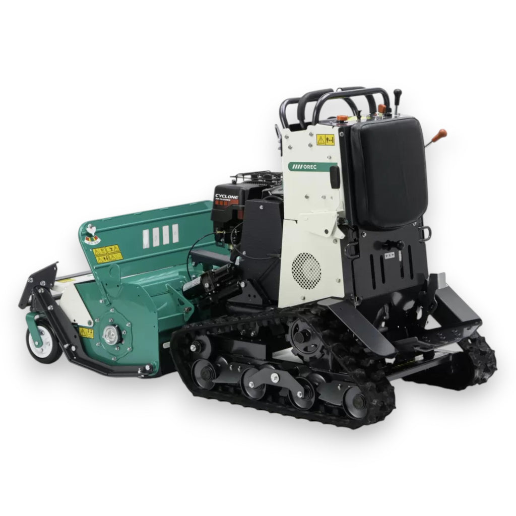 Orec ZHR800 389cc Professional Tracked Zero-Turn Stand-On Flail Mower - 800mm Cut