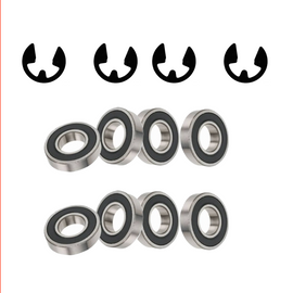 Victa Tornado, Razor (2004 Onwards) 28mm Sealed Wheel Axle Bearings Set of (8) HA25839A, CH80159B