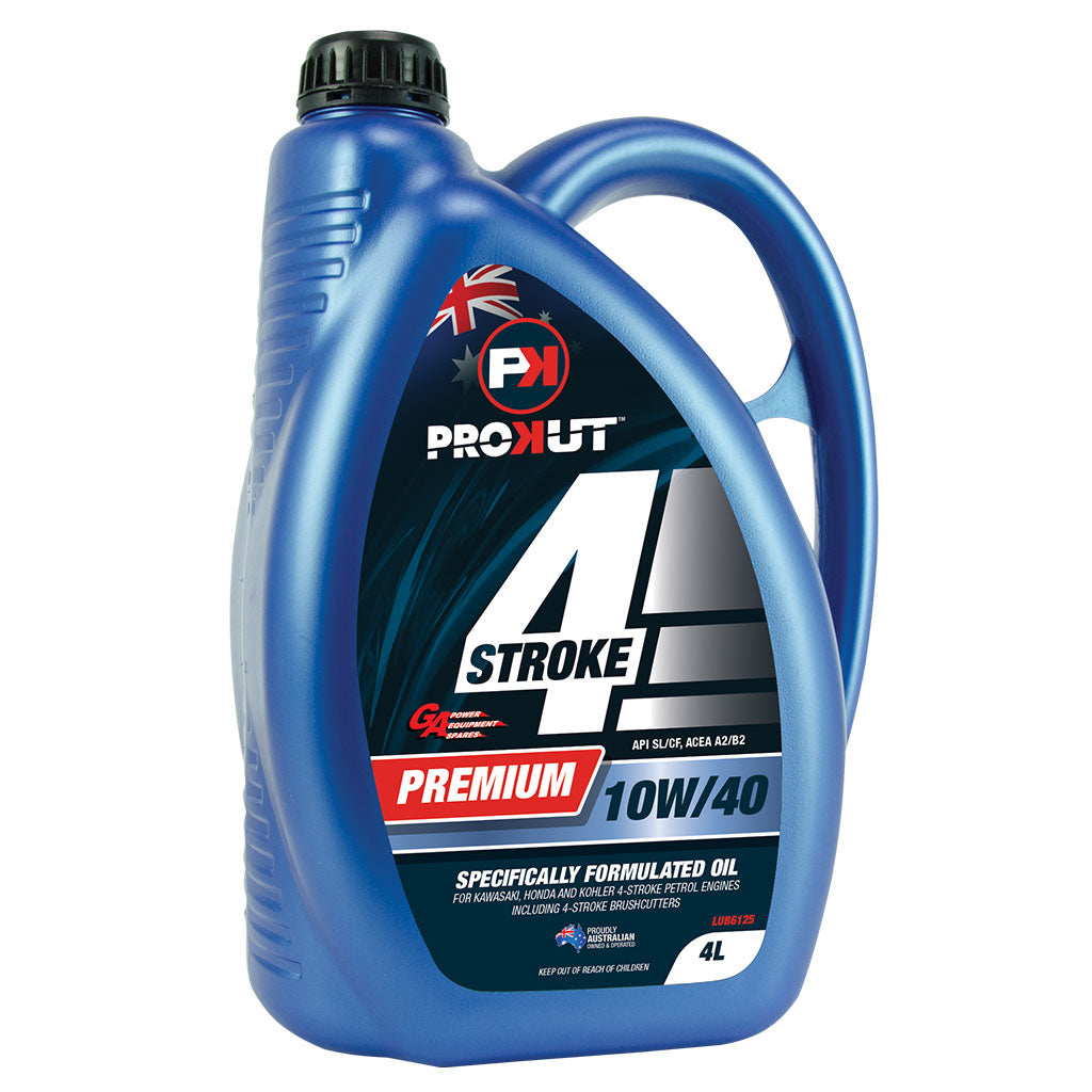 PowerMowers provides professional lawn & garden products that prioritises cutting-edge performance & user-safety. GA/PROKUT 4-Stroke Engine Oil 10W40 4L LUB6125