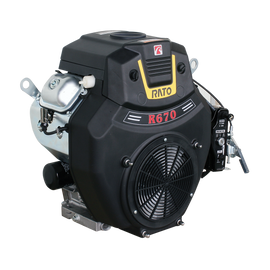 Rato 22hp V-Twin Horizontal Shaft OHV Engine - 25.4mm (1