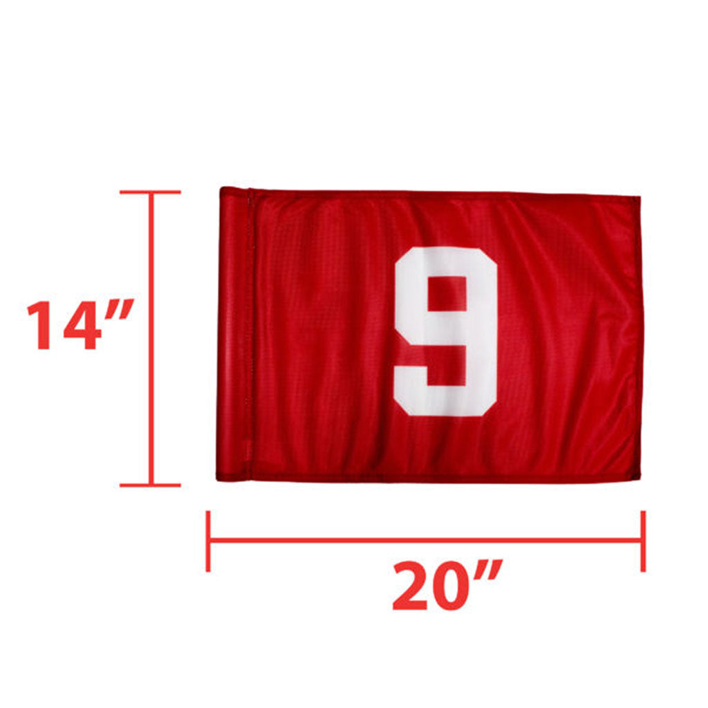 PowerMowers provides professional lawn & garden products that prioritises cutting-edge performance & user-safety. BG1007WH/RET Flag Tube White with Red Numbers 1-9 Set of 1