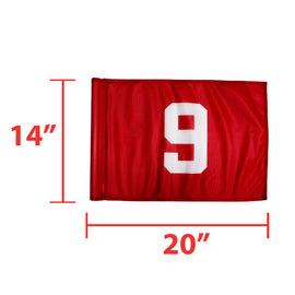 PowerMowers provides professional lawn & garden products that prioritises cutting-edge performance & user-safety. BG1007WH/RET Flag Tube White with Red Numbers 1-9 Set of 1