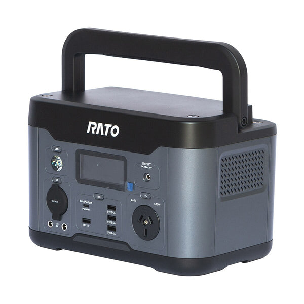 Rato 600W Li-ion Portable Power Station, 1200W Peak RT600 – Power Mowers