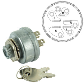 GA/MTD/AYP/Cox/Cub Cadet/Dixon/John Deere/Husqvarna/Murray/Noma/Rover/Scag/TORO SWT1035/SWT1036/AM014/AM102551/AO7678 Starter Ignition Switch 44745, 300295