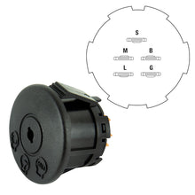 Load image into Gallery viewer, John Deere/MTD/GA/Cub Cadet/Massey Ferguson/Rover/AYP SZ-60/DZT-1742/DZT-2354/RZT-42/RZT-50 Ignition Switch MF50-22ZT, MF60-27LZ