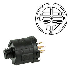 AL-KO/GA/Universal/Universal multi-fit SWT8557/SWT8559 Ignition Switch 525315, SWT8557