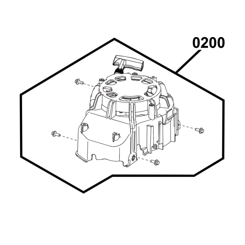 Yardking/Cheeta/Victa Recoil Starter Assy Kit 80102157